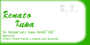 renato kupa business card